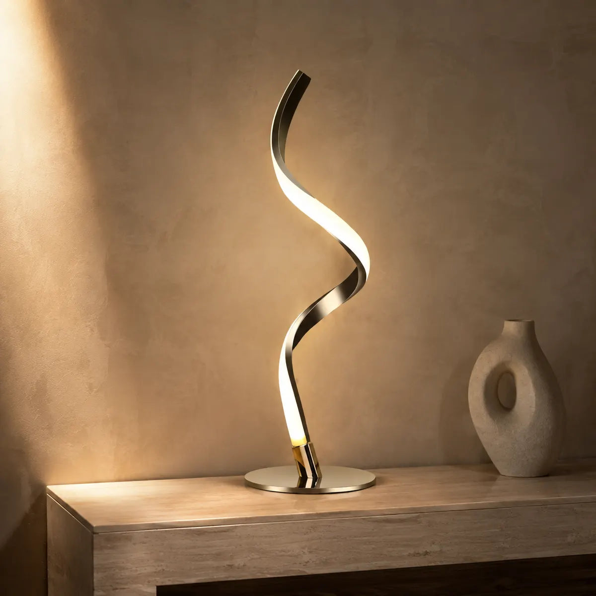 Rayloria Modern Spiral Table Lamp