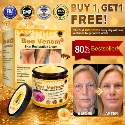🧑‍⚕️Rolimey® Bee venom Pro Comprehensive Cream —Tightening for Skin Types 🔥