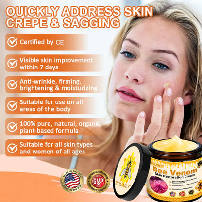 🧑‍⚕️Rolimey® Bee venom Pro Comprehensive Cream —Tightening for Skin Types 🔥