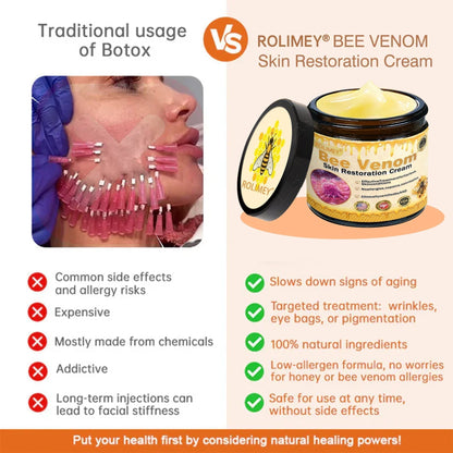 🧑‍⚕️Rolimey® Bee venom Pro Comprehensive Cream —Tightening for Skin Types 🔥