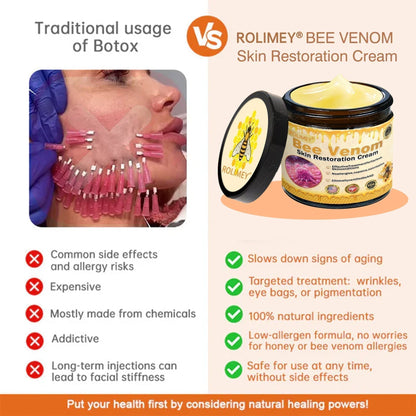 🌟Official Brand Shop丨Rolimey® Bee venom Pro Comprehensive Cream—Tightening for Skin Types