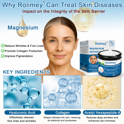 💯Official Store: Rolimey® Magnesium Skin Repair Cream (Smooths Wrinkles, Improves Skin Firmness, Tightens Skin)