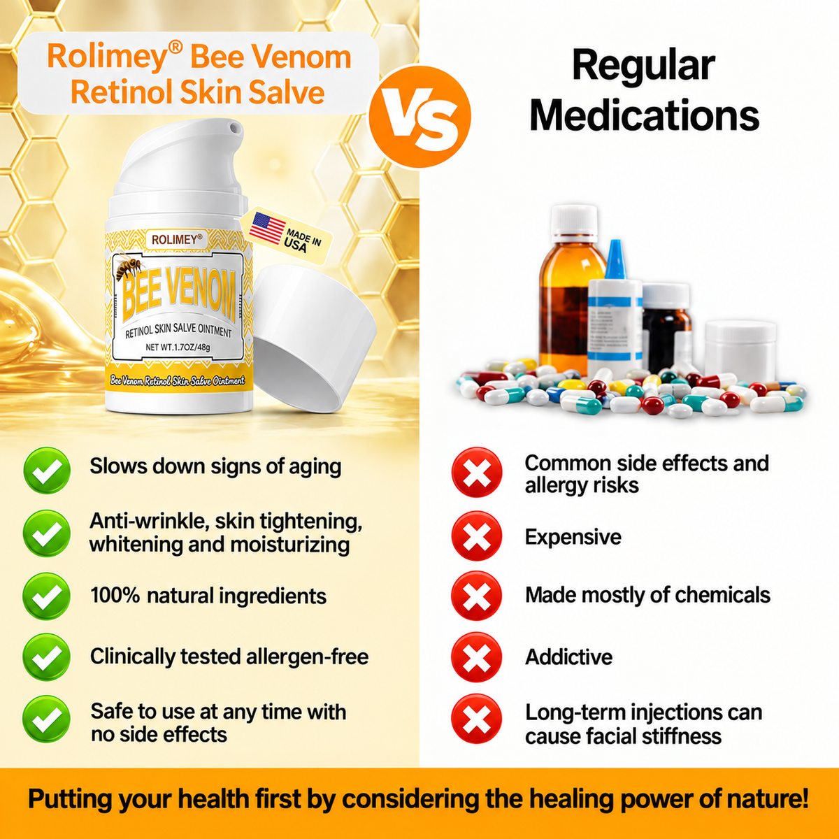 👨‍⚕️Official Brand Store | Rolimey® Bee Venom Retinol Skin Salve Ointment