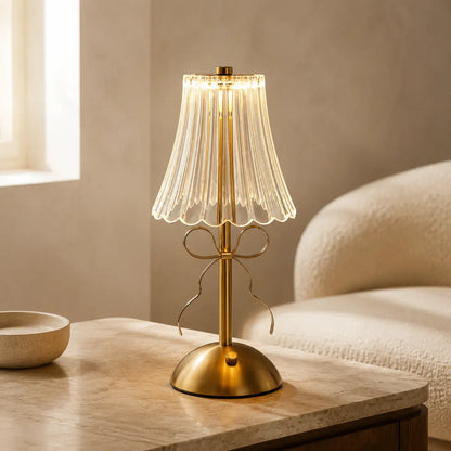 Rayloria Crystal Bow Table Lamp