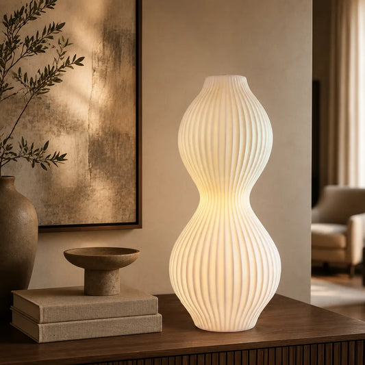 Rayloria Hourglass Ceramic Table Lamp