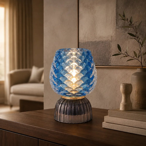 Rayloria Pinecone Cordless Glass Lamp