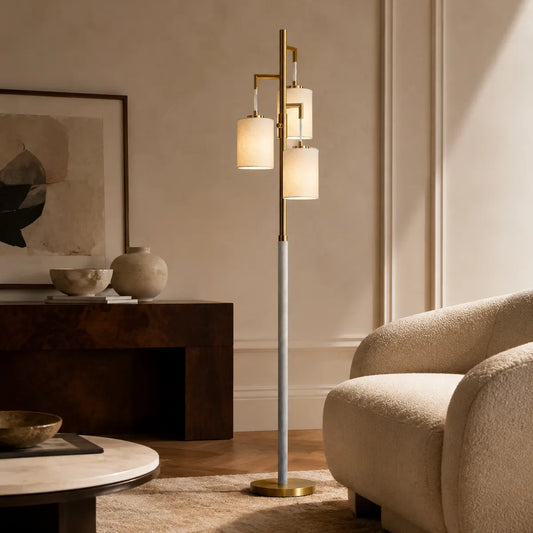 Rayloria Modern Gold Floor Lamp