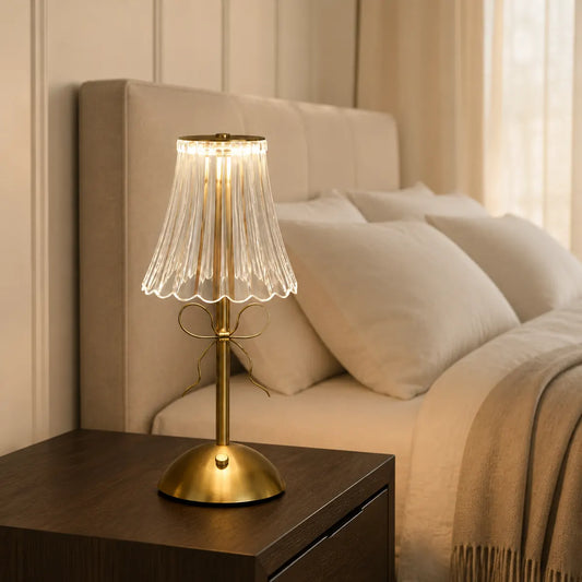 Rayloria Crystal Bow Table Lamp