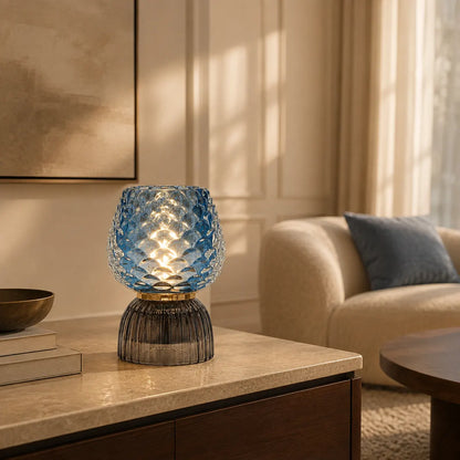 Rayloria Pinecone Cordless Glass Lamp